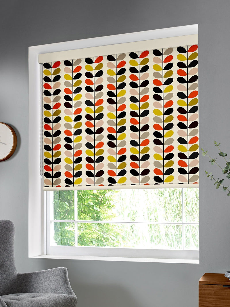 Orla Kiely Cream Multi Stem roller blind, imported from the UK