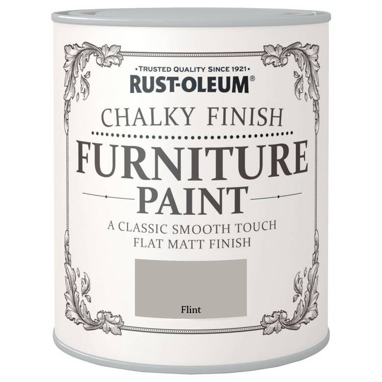 Rust-Oleum chalky furniture paint Flint 750ml - British product