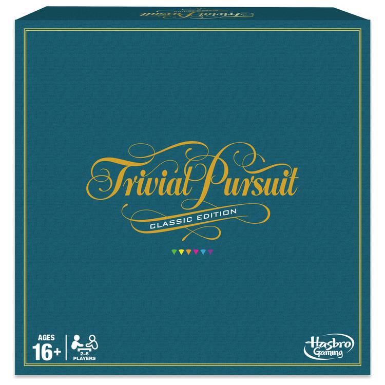Hasbro Trivial Pursuit Classic Edition board game, imported from the UK