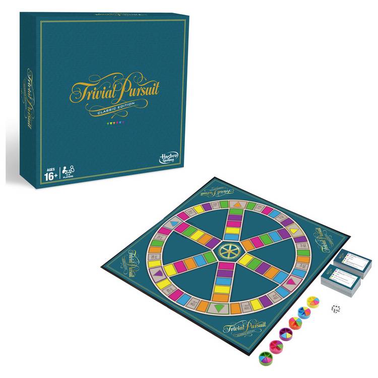 Hasbro Trivial Pursuit Classic Edition board game, imported from the UK