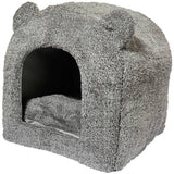 Rosewood cat bed grey teddy bear small - British product