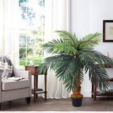 Livingandhome artificial palm tree potted plant 100cm height - British product