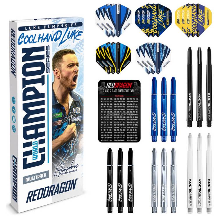 Red Dragon Luke Humphries darts accessory pack - British product