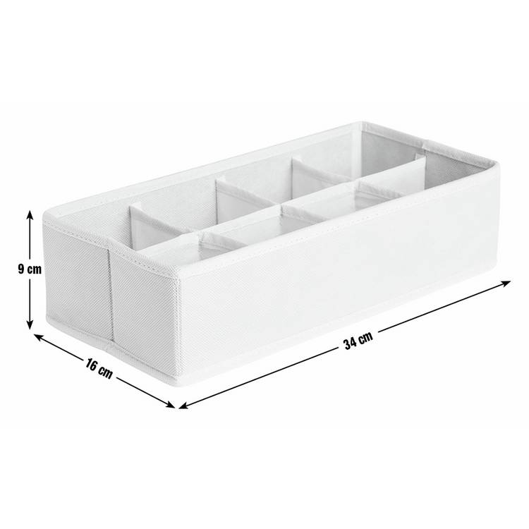 Argos Home beige 8 pocket drawer organiser (British brand)