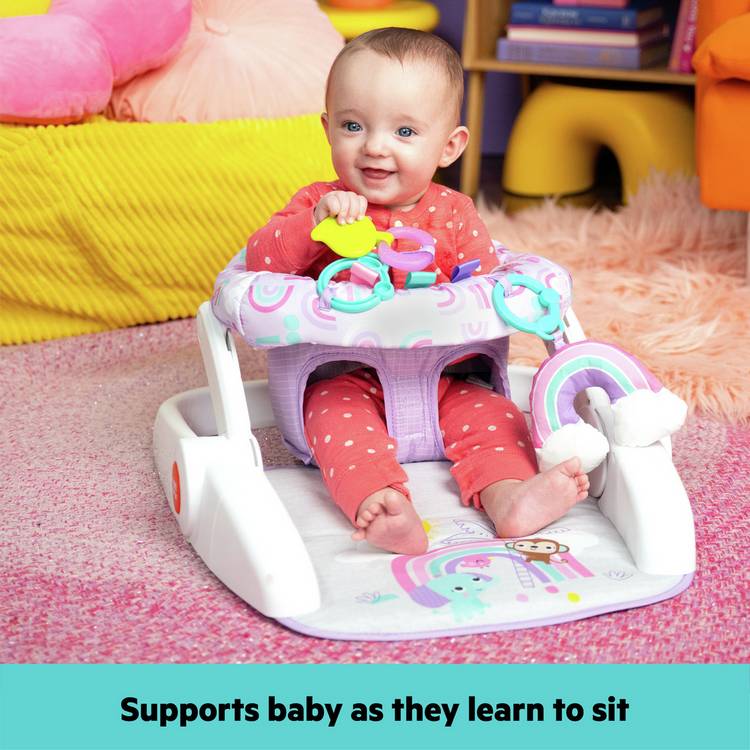 Bright Starts learn to sit booster seat purple, UK version