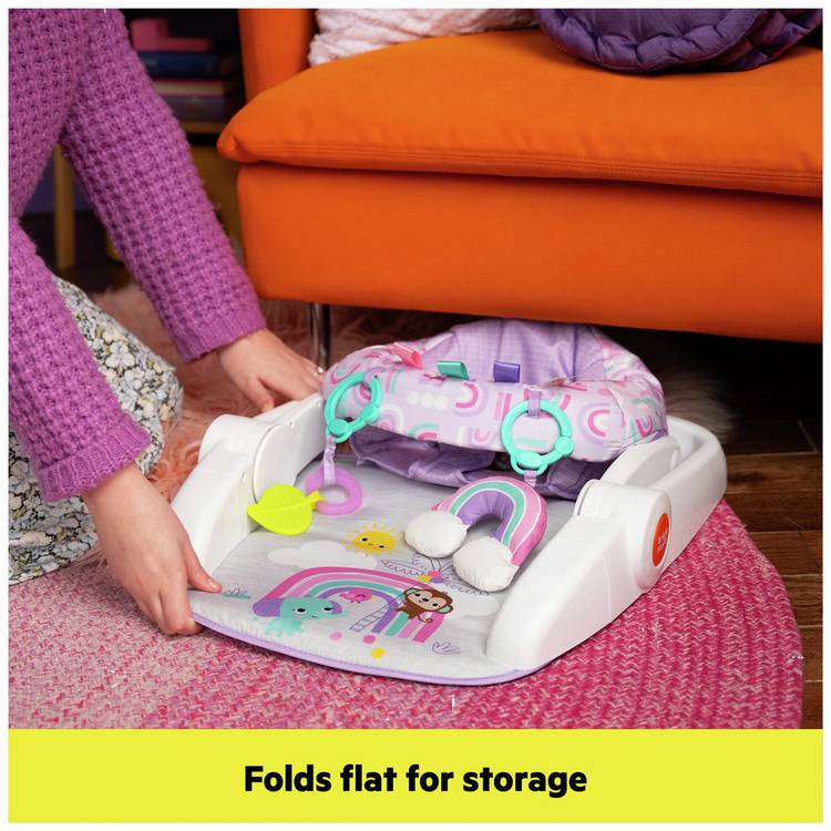 Bright Starts learn to sit booster seat purple, UK version