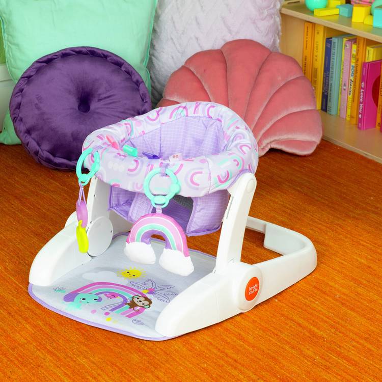 Bright Starts learn to sit booster seat purple, UK version