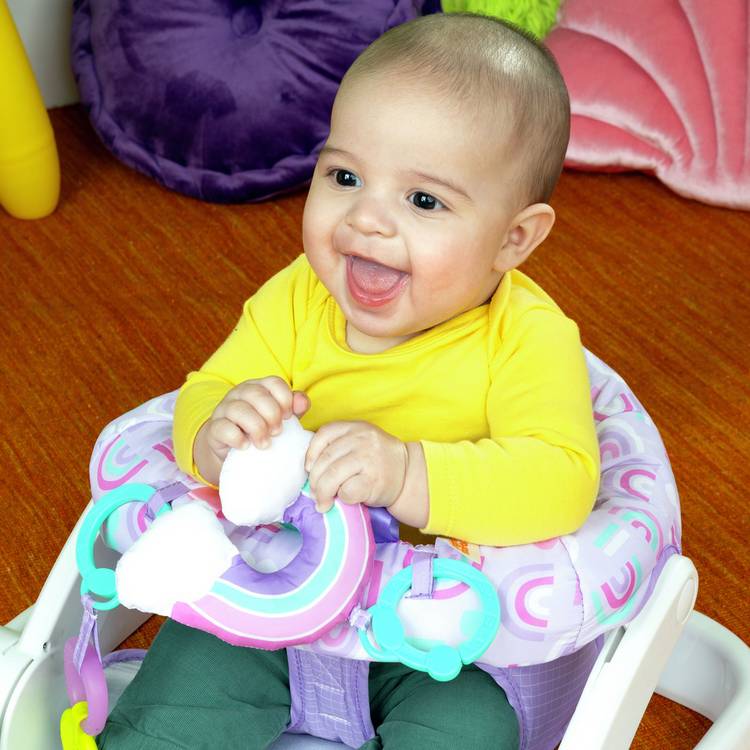 Bright Starts learn to sit booster seat purple, UK version