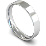 Argos Wedfit 9ct White Gold 4mm Flat Court Wedding Band Ring - L- Buy online at McGrocer