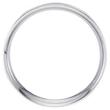 Wedfit 9ct white gold flat court wedding band ring 4mm size L (British brand)