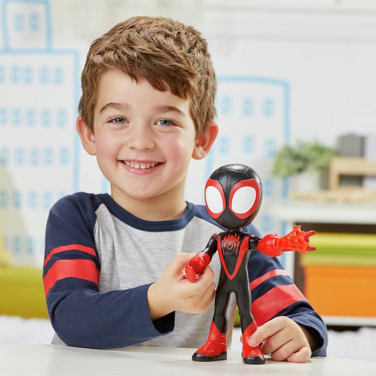Spidey And His Amazing Friends supersized Miles Morales figure 22.5cm - British product