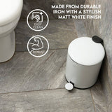 Addis bathroom pedal bin white 5L (British brand)