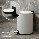 Addis bathroom pedal bin white 5L (British brand)