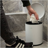 Addis bathroom pedal bin white 5L (British brand)