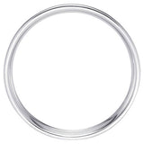 Wedfit 9ct white gold flat court wedding band 2.5mm, imported from the UK