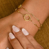 Olivia Burton hex double chain bracelet 160mm (British brand)