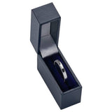 Wedfit 9ct white gold slight court wedding band 2.5mm, UK version