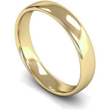 Argos Wedfit 9ct Yellow Gold 4mm Slight Court Wedding Band Ring- Buy online at McGrocer
