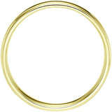 Wedfit 9ct yellow gold slight court wedding band 4mm, UK version