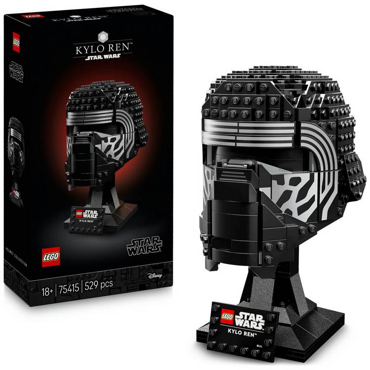 LEGO Star Wars Kylo Ren Helmet building set 529 pieces, UK version