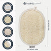 Hydréa London oval exfoliating loofah body pad, UK version