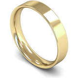 Argos Wedfit 9ct Yellow Gold 4mm Flat Court Wedding Band Ring- Buy online at McGrocer