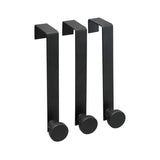 Argos Argos Home Pack of 3 Over the Door Hooks - Black- Buy online at McGrocer
