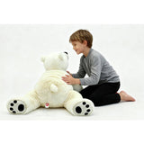 Chad Valley giant polar bear soft toy, imported from the UK