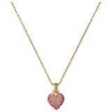 Ted Baker pink crystal pave heart pendant necklace, UK version