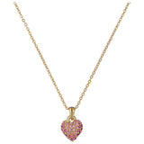 Ted Baker pink crystal pave heart pendant necklace, UK version