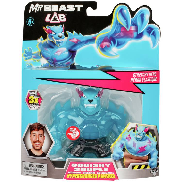 MrBeast Lab Hypercharged Panther squishy figure, imported from the UK