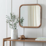 Argos Habitat Brown Chunky Mango Wood Wall Mirror 50x50cm- Buy online at McGrocer