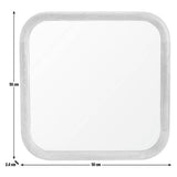 Habitat brown chunky mango wood wall mirror 50x50cm, UK version