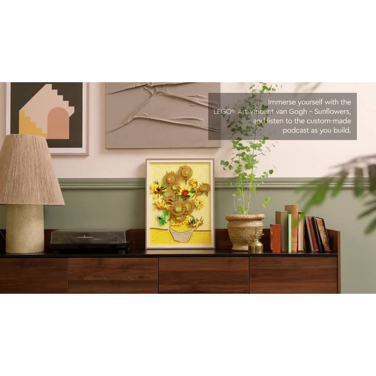 LEGO Vincent van Gogh Sunflowers building set 31215 (British brand)