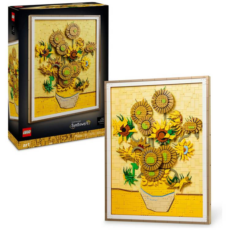 LEGO Vincent van Gogh Sunflowers building set 31215 (British brand)