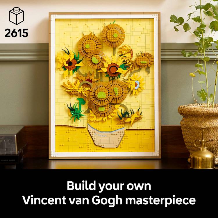 LEGO Vincent van Gogh Sunflowers building set 31215 (British brand)