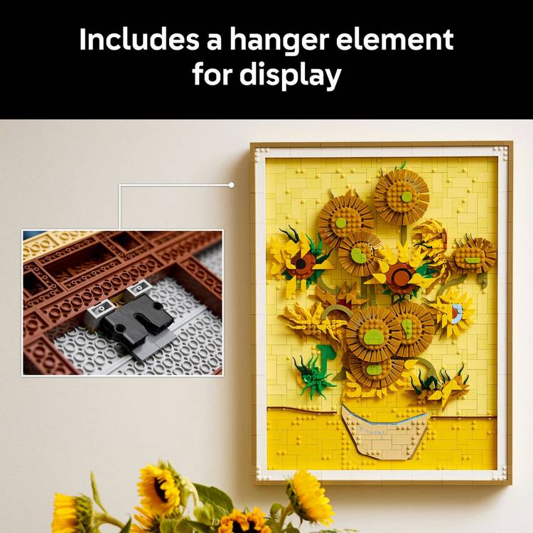 LEGO Vincent van Gogh Sunflowers building set 31215 (British brand)