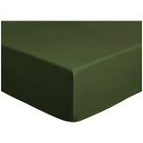 Argos Habitat Cotton Brushed Plain Green Fitted Sheet - Single- Buy online at McGrocer