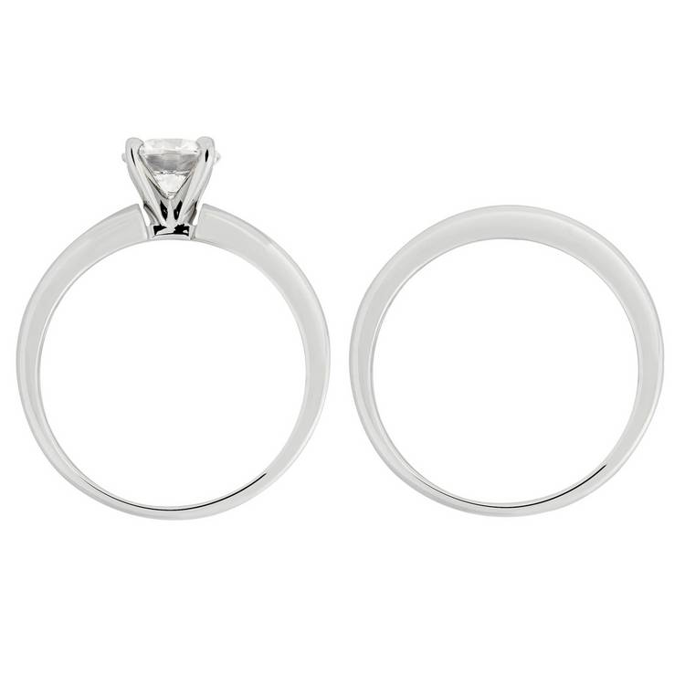 Revere cubic zirconia engagement ring set, imported from the UK
