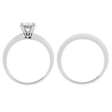 Revere cubic zirconia engagement ring set, imported from the UK