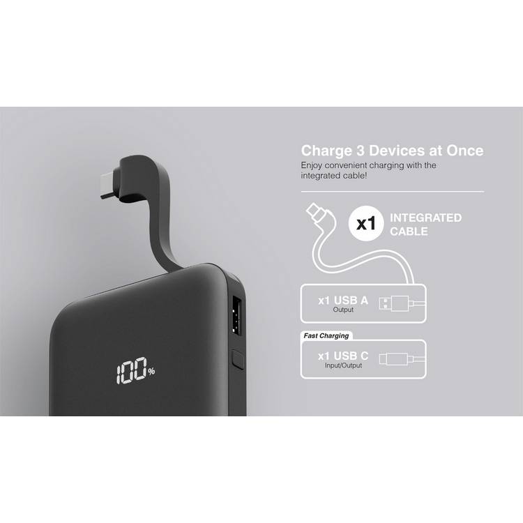 Juice 5000mAh black power bank - British product