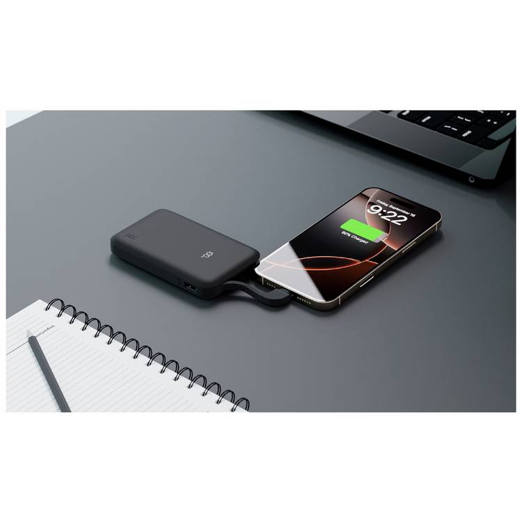 Juice 5000mAh black power bank - British product