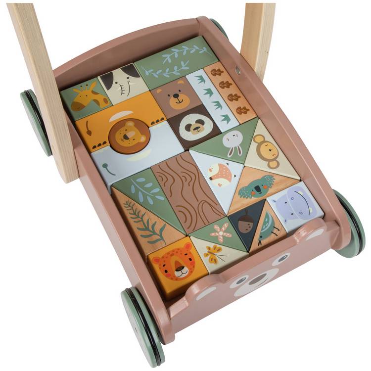 Chad Valley Bear wooden walker (British brand)