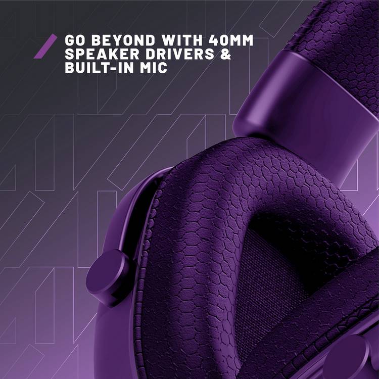 STEALTH Radar wired gaming headset purple - British product