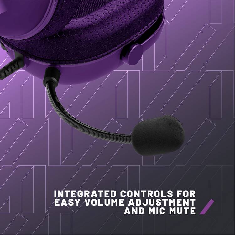 STEALTH Radar wired gaming headset purple - British product