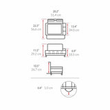 Simplehuman steel frame dish rack brushed steel, imported from the UK
