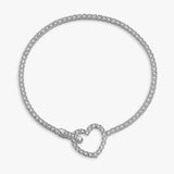 Argos Revere Heart Shaped Clasp Sparkling Tennis Bracelet- Buy online at McGrocer