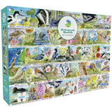 Gibsons jigsaw puzzle British Wildlife A-Z 1000 pieces (British brand)
