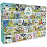 Gibsons jigsaw puzzle British Wildlife A-Z 1000 pieces (British brand)