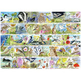 Gibsons jigsaw puzzle British Wildlife A-Z 1000 pieces (British brand)